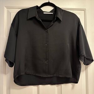 Abercrombie Silk Button Up Short Sleeve